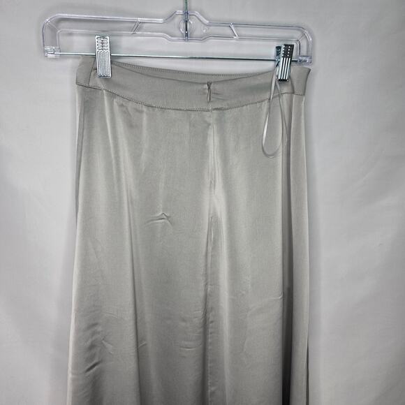 Sincerely Julies Gray/Silver Long Maxi A Line Front Slit Women's Skirt Size S - Picture 10 of 13